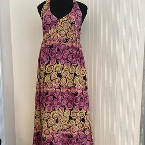 Cotton S/M Lined Halter bohemian/Beach/Festval Maxi Dress